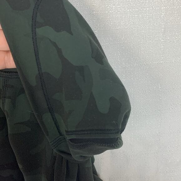 Lululemon womens size 8 wunder under crop leggings camo black soot athletic gym - Picture 7 of 7